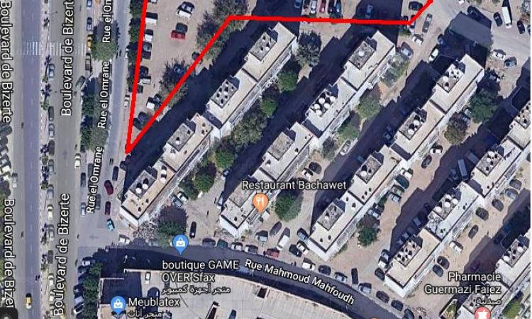 البطحاء بجانب عمارات الزيتونة بنهج العمران