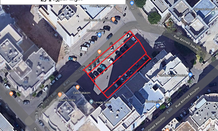 المأوى المهيأ أمام صالة الأفراح (التجمع سابقا) أمام عمارات العنبرة 1 و 2